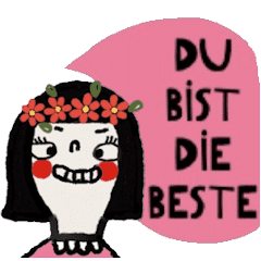 [LINEスタンプ] Jom, you are the best Deutsch-Animated