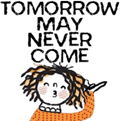 [LINEスタンプ] Kukoy, Tomorrow may never come. Eng-Ani